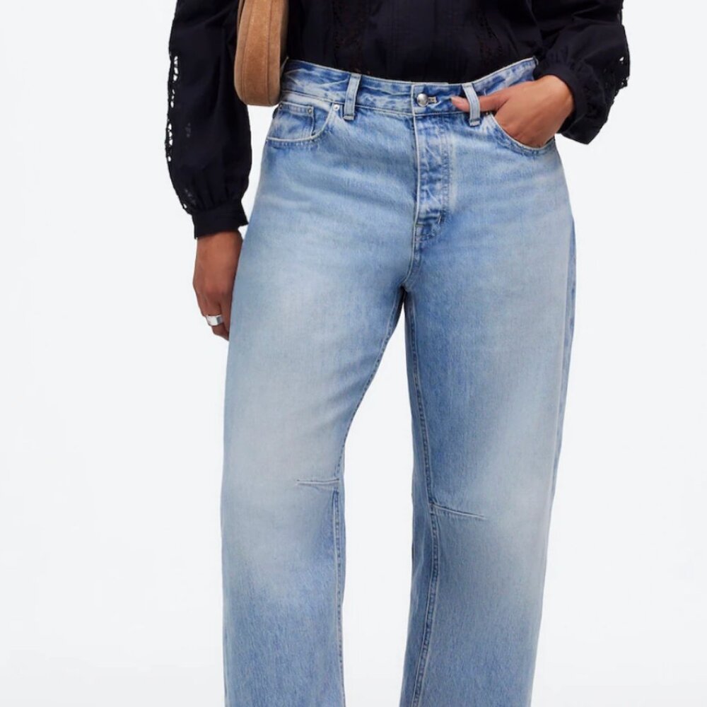 The Curvy Darted Barrel-Leg Jean